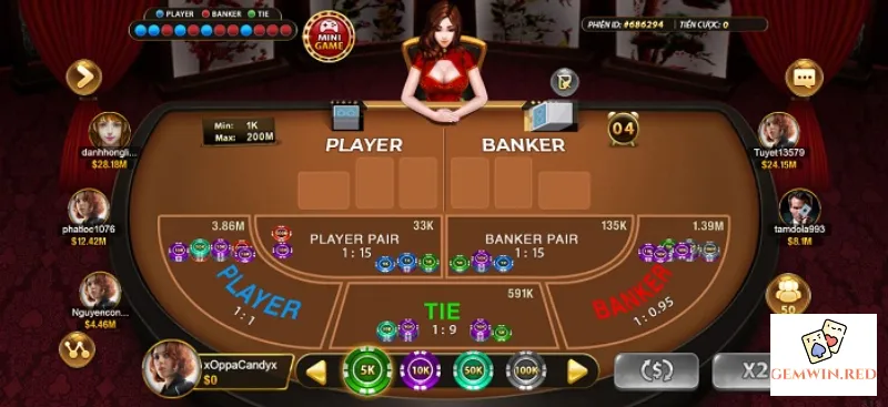 Luật chơi baccarat gemwin